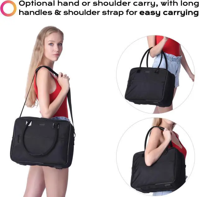 Alt view image 6 of 7 - Byootique Makeup Brush Bag Foldable Holder Organizer Portable Travel Artist Case