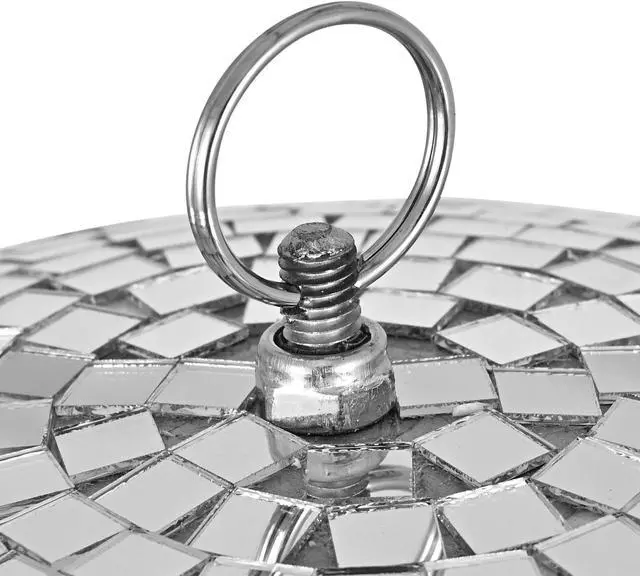Alt view image 2 of 7 - Yescom 16" Large Disco Ball Mirror Big Hanging Glass Decor for 70s 80s Party Events Wedding DJ Dance Club Stage Lighting Silver