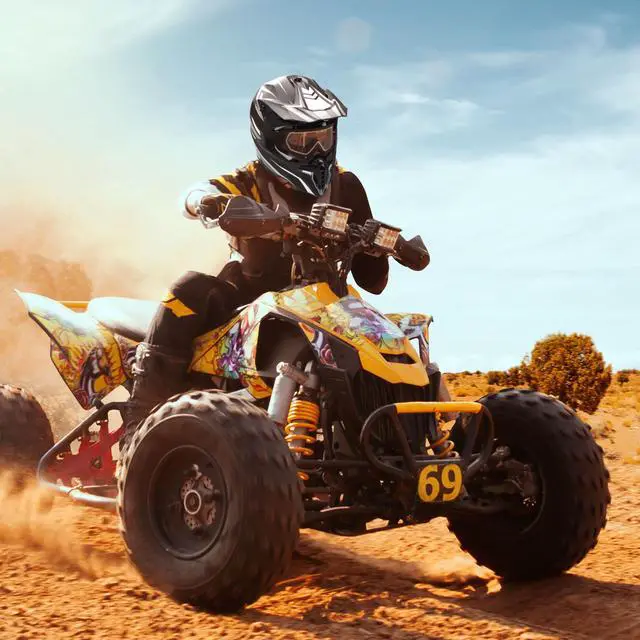 Alt view image 7 of 7 - AHR Offroad Full Face Motorcycle Helmet Motocross Dirt Bike ATV DOT Approved M