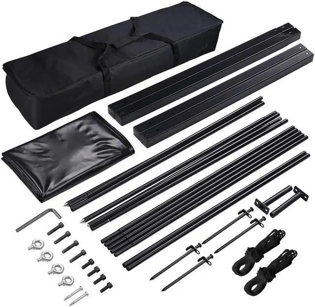 Alt view image 7 of 7 - 100" Portable Detachable Projector Screen with Stand Movie Projection 16:9 HD 1.1 Gain Home Theater