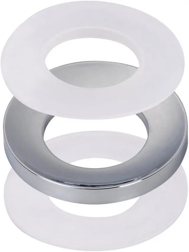 Main image of Aquaterior Chrome Mounting Ring For Home Bathroom Glass Vessel Sink Drain Mount Support