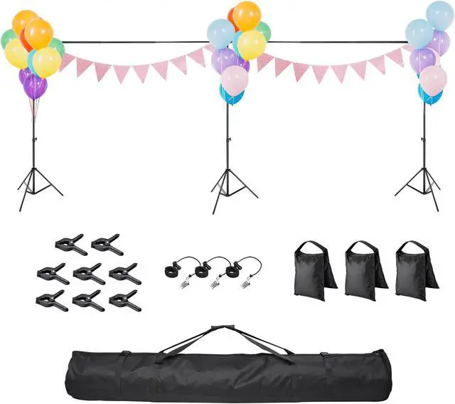 Main image of 10x20 Ft Photo Backdrop Stand Kit Tripod Crossbar for Video Studio TV Station