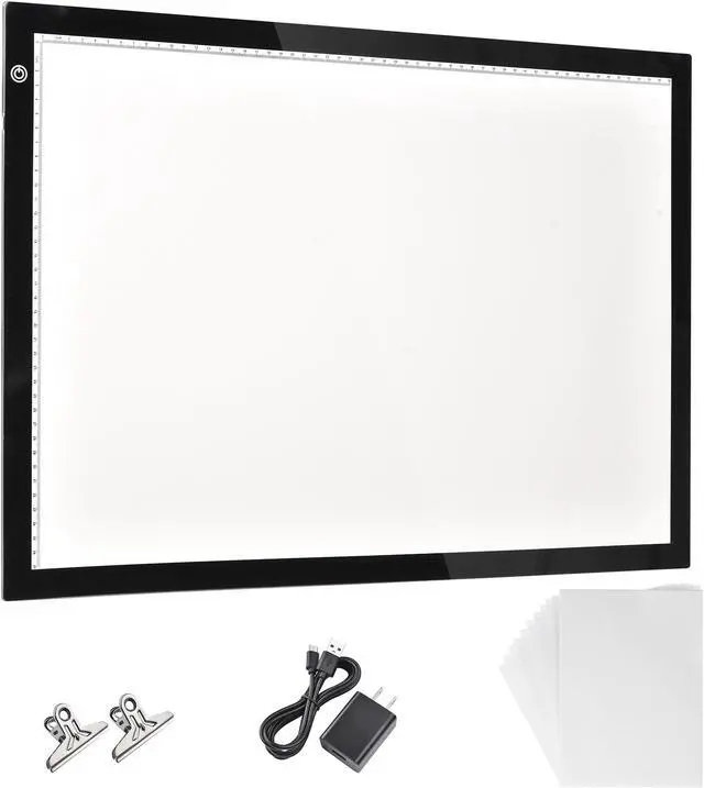Main image of Yescom A2 Light Pad Diamond Painting Light Board Light Box for Tracing 25"x16" Light Board Artist Drawing Sketching Animation with Paper