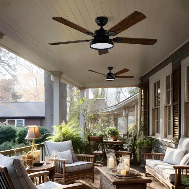 Main image of DELight 52" Ceiling Fan with Light & Remote 6 Speed LED Chandelier Lamp Bedroom 2 Pack
