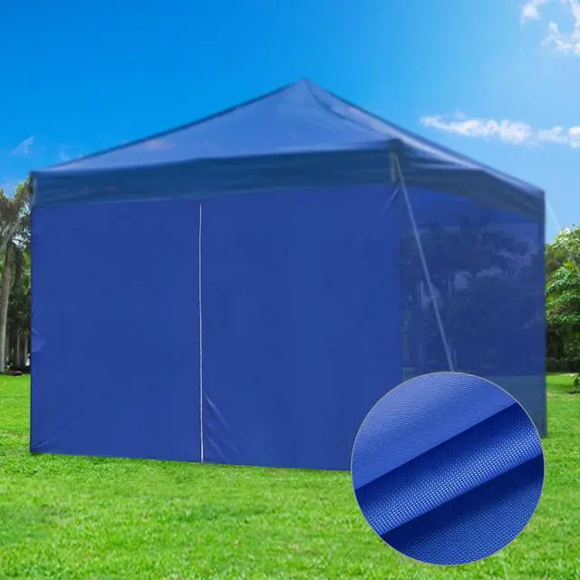 Alt view image 6 of 7 - Instahibit 1080D Privacy Zipper Sidewall 120g UV30+ Fits 10x10fr Canopy 2 Pieces
