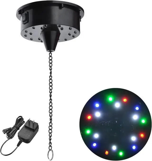 Alt view image 6 of 7 - Yescom 16" Large Disco Ball with Motor and Light 6RPM Rotator & 3W RGB Spotlight for 70s 80s Party DJ Bands Club Studio Event