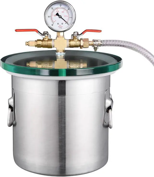 Main image of 2 Gallon Stainless Steel Vacuum Chamber kit to Degass Urethanes Silicones Epoxies