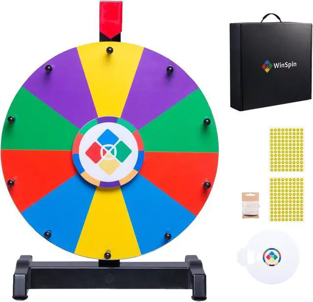 Main image of WinSpin 12" Spinning Wheel Math Game Kids Teaching Aid Elementary School Home