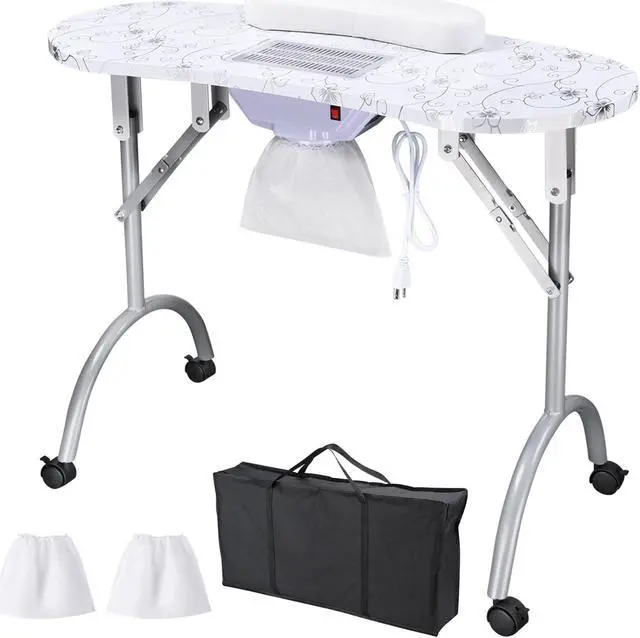 Main image of Byootique Portable Folding Manicure Nail Table Station Salon Desk Vented Beauty Spa