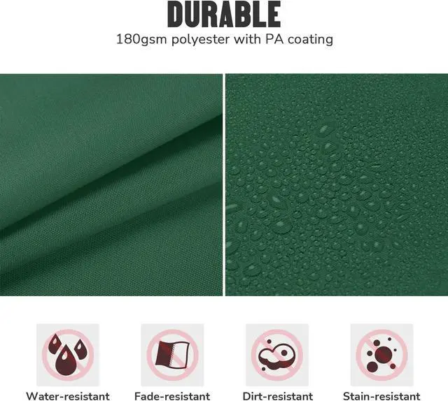 Alt view image 5 of 7 - 76"x44" Outdoor Swing Cover Replacement Canopy UV30+ 180gsm Top Patio Yard Garden Seat