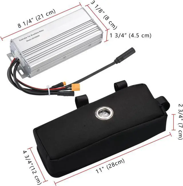 Alt view image 5 of 7 - Yescom Electric bike Motor Kit 26"Front Wheel 48V 1000W Motor E-Bike Conversion Kit w/LCD Display