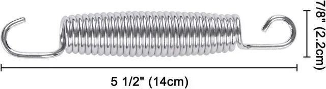 Alt view image 5 of 7 - Yescom 5.5" Trampoline Springs Heavy Duty Replacement Springs Trampoline Accessories Trampoline Parts (Pack of 80)