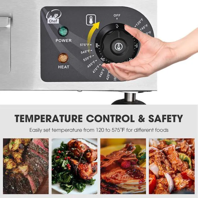 Alt view image 11 of 14 - 1800W 14" Electric Countertop Griddle Flat Top Commercial Restaurant BBQ Grill