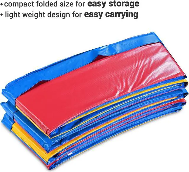 Alt view image 4 of 7 - Yescom 15 Ft Universal Replacement Round Trampoline Safety Pad PVC EPE Foam Protection