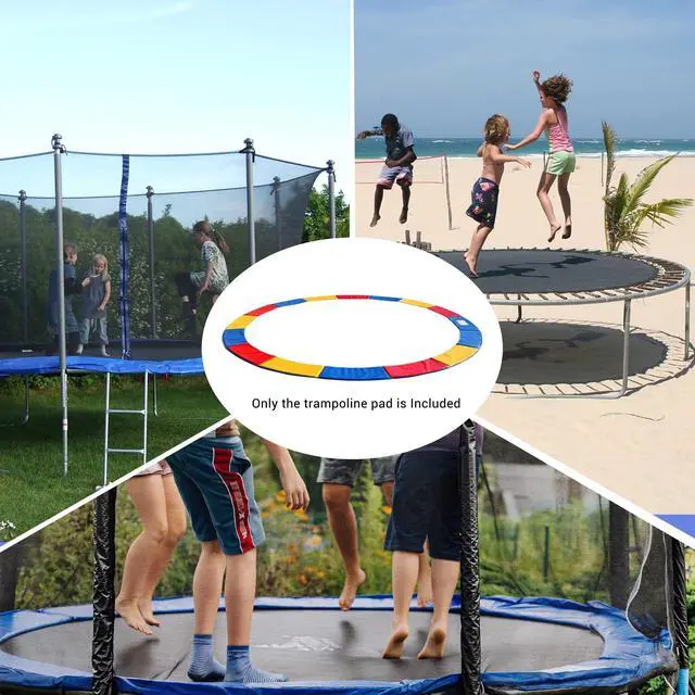 Alt view image 7 of 7 - Yescom 15 Ft Universal Replacement Round Trampoline Safety Pad PVC EPE Foam Protection
