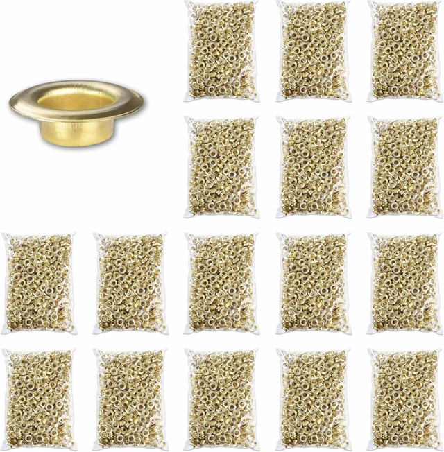 Yescom 10000 pcs Grommet Kit 3/8 Size #2 Nickel Eyelets for Fabric Tarp Banner Yescom 10000 pcs Grommet Kit 3/8 Size #2 Nickel Eyelets for Fabric Tarp Banner