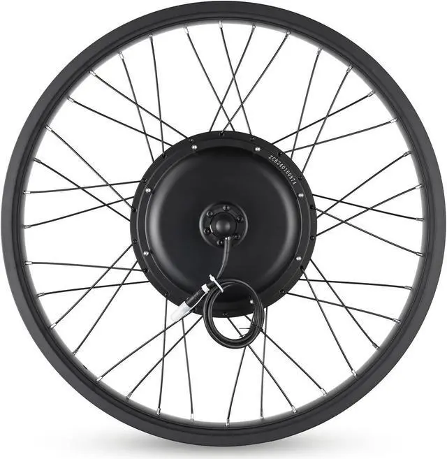 Alt view image 3 of 7 - Yescom 26"x4" Fat Tire 48V Ebike Electric Rear Wheel Bicycle Conversion Kit LCD 1000W Dual Controller