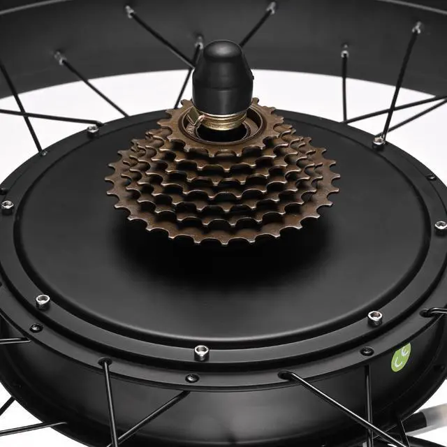 Alt view image 7 of 7 - Yescom 26"x4" Fat Tire 48V Ebike Electric Rear Wheel Bicycle Conversion Kit LCD 1000W Dual Controller