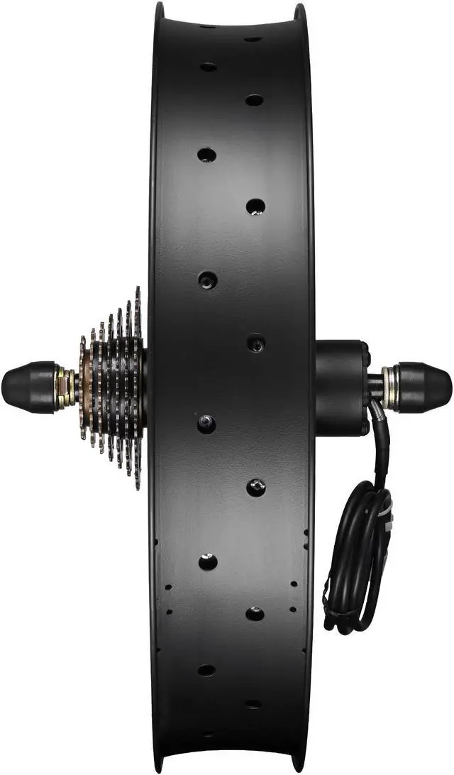 Alt view image 5 of 7 - Yescom Electric Bicycle Motor Conversion Kit 20" Rear Wheel 48V 1000W for Fat Tire
