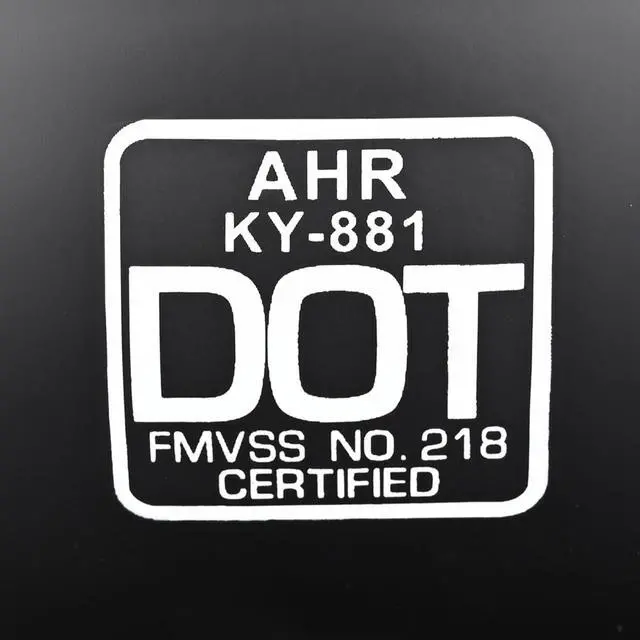 Alt view image 7 of 7 - AHR Motorcycle Helmet Open Face w/ Detachable Chin Guard Visor DOT Approved S