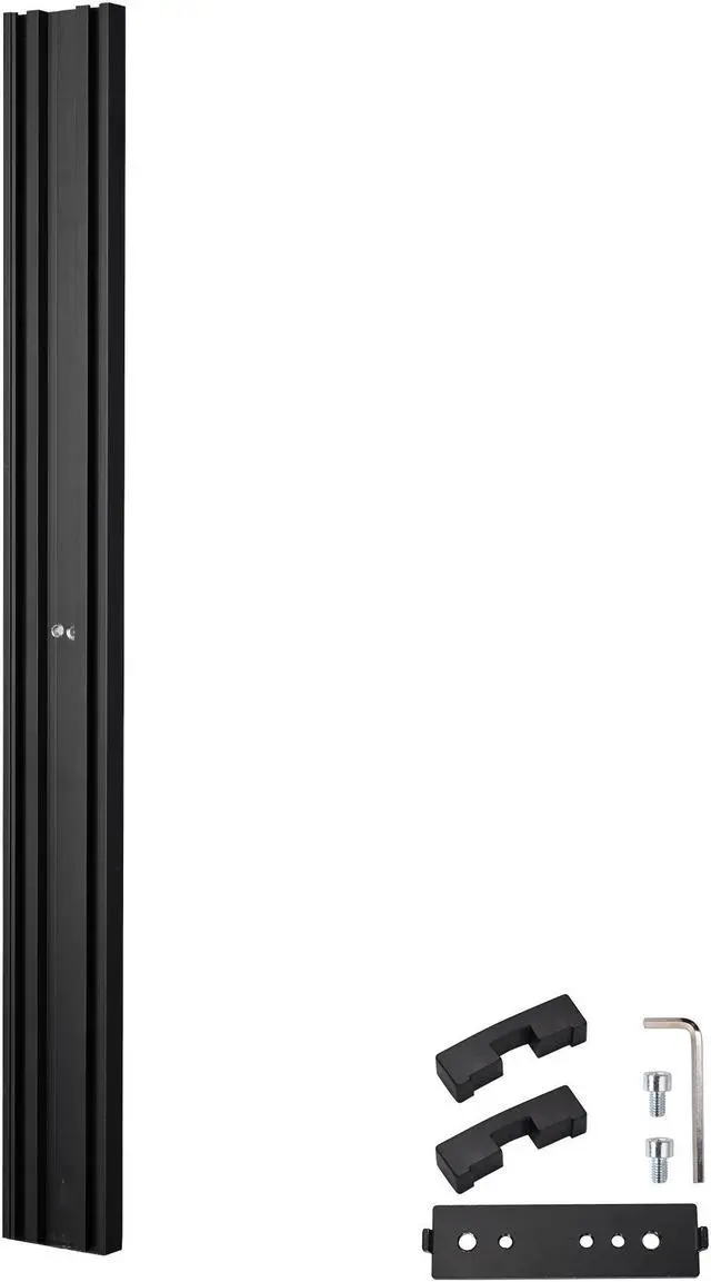 Alt view image 3 of 6 - Yescom Monitor Holding Pole Dual Monitor Arm for PC Mobile Cart Medical Trolley Cart Black