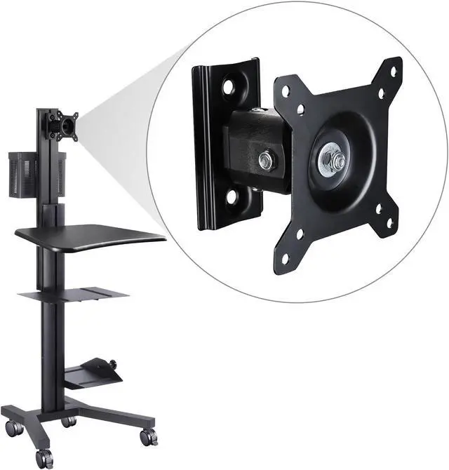 Alt view image 6 of 6 - Yescom VESA Mount Computer Monitor for PC Mobile Cart Adjustable Fits 10"-32" Screen