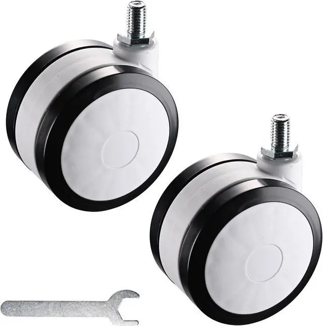 Main image of Yescom 2 Pack Mute Wheel Replacement Swivel Casters for PC Mobile Cart Medical Trolley