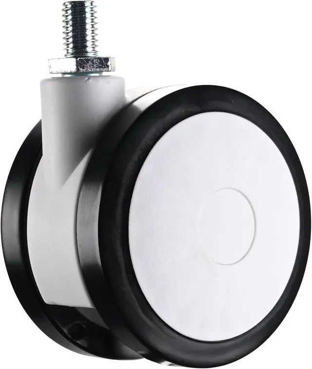 Alt view image 3 of 7 - Yescom 2 Pack Mute Wheel Replacement Swivel Casters for PC Mobile Cart Medical Trolley