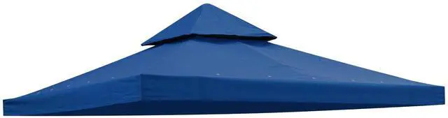 Main image of Yescom 10x10Ft UV30+ Gazebo Replacement Top for 2 Tier Outdoor Canopy Cover Patio Backyard Party Deck Event Navy Blue