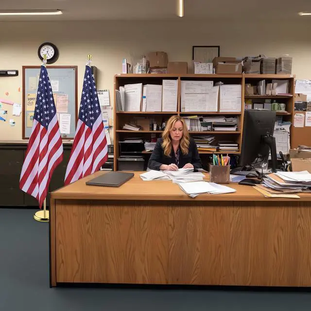 Alt view image 2 of 7 - Yescom 2 Pack 6FT Sectional Indoor Flag Pole Kit Aluminum Gold Pole Ball Topper with 3x5Ft US Flag with  Base Stand Office School City Hall