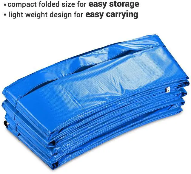 Alt view image 5 of 7 - Yescom 15FT Universal Trampoline Spring Cover Replacement Safety Pad Accessories UV-Resistant PVC EPE Foam Protection Blue