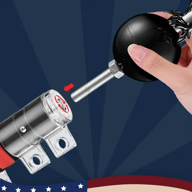 Alt view image 5 of 7 - Yescom EZ GO 20ft Eagle Topper Telescopic Flag Pole Kit Upgraded Rotating Lock Outside 3x5' US Flag Ball Final Black