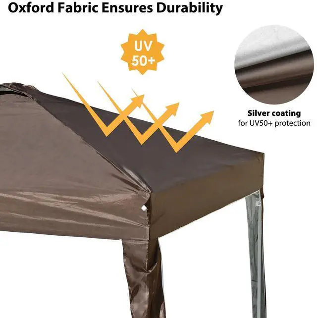 Alt view image 4 of 7 - InstaHibit 10x10 Ft Pop Up Canopy with Sidewall & Bag Party Tent Outdoor Event