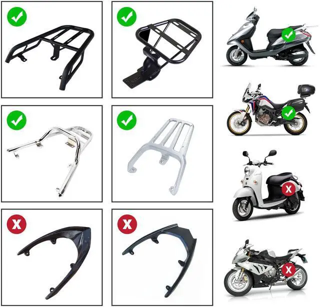 Alt view image 5 of 7 - AHR 30L Plastic Motorcycle Tail Box Scooter Luggage Holder Storage Lock Carrier Case