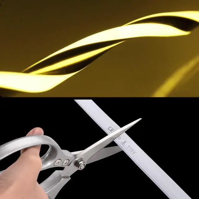Alt view image 4 of 7 - DELight 150FT Warm White Neon Rope Lights with Remote Control AC 110V IP65 Waterproof Cuttable Dimmable Flexible DIY DEL-D150W