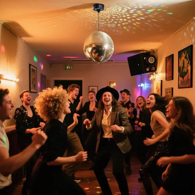 Alt view image 2 of 7 - Yescom 12" Large Disco Ball with Motor Rotating 6RPM 18 RGBW LED Lights for 70s 80s Party Wedding Event Holiday Decor