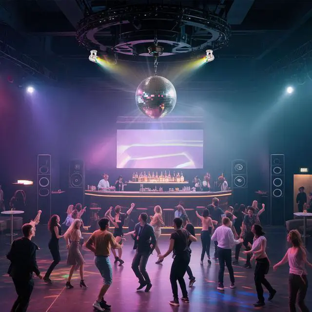 Alt view image 3 of 7 - Yescom 16" Large Disco Ball with Motor and Lights 6RPM Rotator & 2PCS 3W RGB Spotlights for 70s 80s Party DJ Bands Studio Event