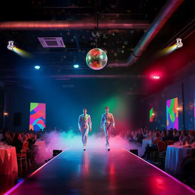 Alt view image 6 of 7 - Yescom 16" Large Disco Ball with Motor and Lights 6RPM Rotator & 2PCS 3W RGB Spotlights for 70s 80s Party DJ Bands Studio Event