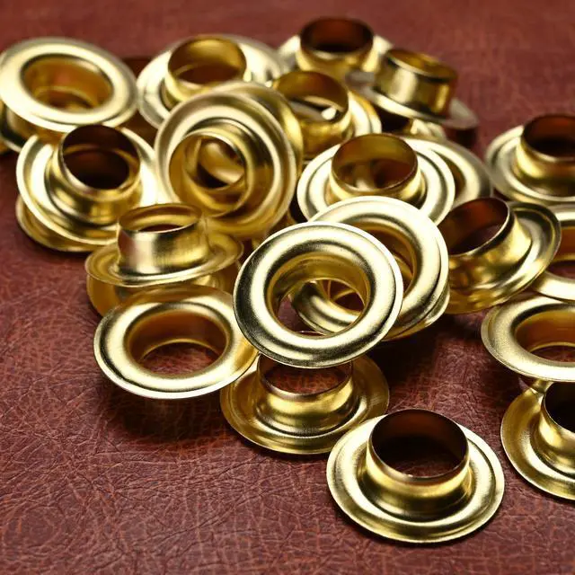 Alt view image 6 of 6 - Yescom 300 pcs Grommet Kit 1/2 inch Size #4 Solid Brass Eyelets Washers for Hand Press Machine