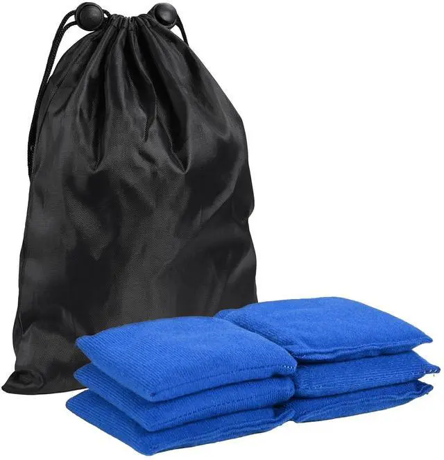 Main image of WinSpin Set of 6 Bean Bags for Tossing Cornhole Toss Game Accessories Carry Bag