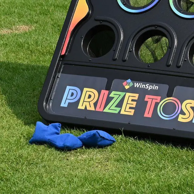 Alt view image 4 of 7 - WinSpin Set of 6 Bean Bags for Tossing Cornhole Toss Game Accessories Carry Bag