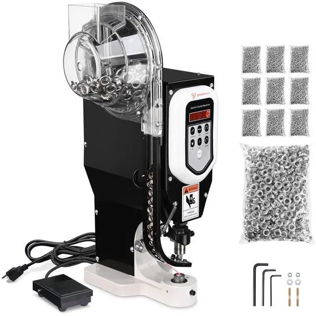 Main image of Yescom Grommet Tool Kit with 10000 pcs 3/8" Nickel Eyelets Auto-feeding Leather Hole Punch Set