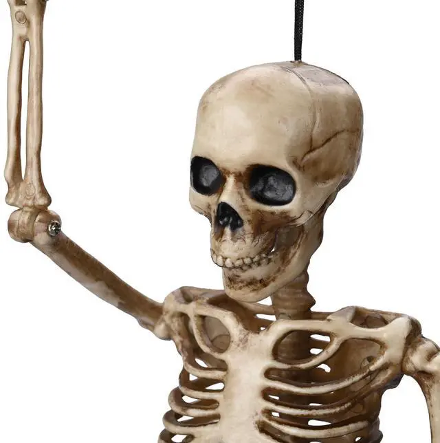 Alt view image 4 of 7 - Yescom 4 Pcs 16" Mermaid Skeleton Hanging Bones with Movable Joints Halloween Décor