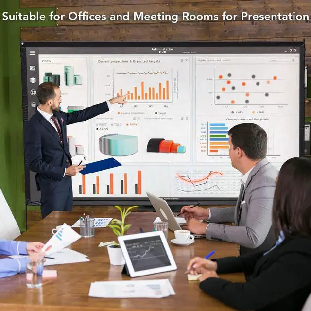 Alt view image 5 of 7 - 100" Portable Detachable Projector Screen with Stand Movie Projection 16:9 HD 1.1 Gain Home Theater