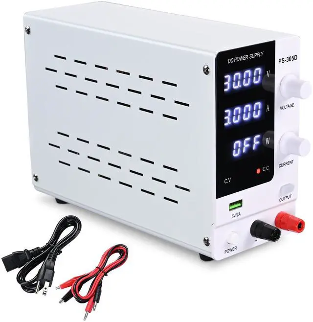 Main image of DC Power Supply Variable 30V 5A Adjustable High Precision Digital w/Power Cord