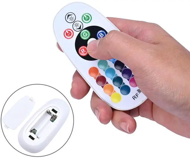 Alt view image 3 of 6 - Yescom DEL-CON03 2 Pack Controller with 24-Key Remote for RGB Neon Lights Models DEL-D50R, DEL-D100R, DEL-D150R