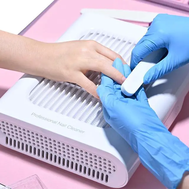 Alt view image 3 of 7 - Byootique 24W Nail Dust Collector Vacuum Cleaner Nail Vacuum Fan Nail Suction Dust Extractor with Reusable Filter for Nail Salon, Nail Artists, Nail Art Enthusiasts