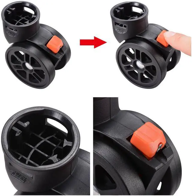 Alt view image 5 of 7 - Byootique Rolling Cosmetic Case Nail Table with 4 pcs Replacement Wheels Pink