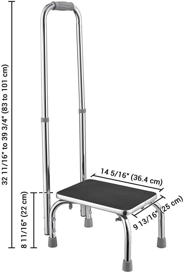 Alt view image 7 of 7 - Medical Step Stool Non-Skid Steel Footstool with Handle for Seniors Kids 2 Packs