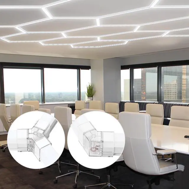 Alt view image 5 of 6 - LED Hexagon Light Connectors for LED Garage Light Copper Pin Car Detailing Gym